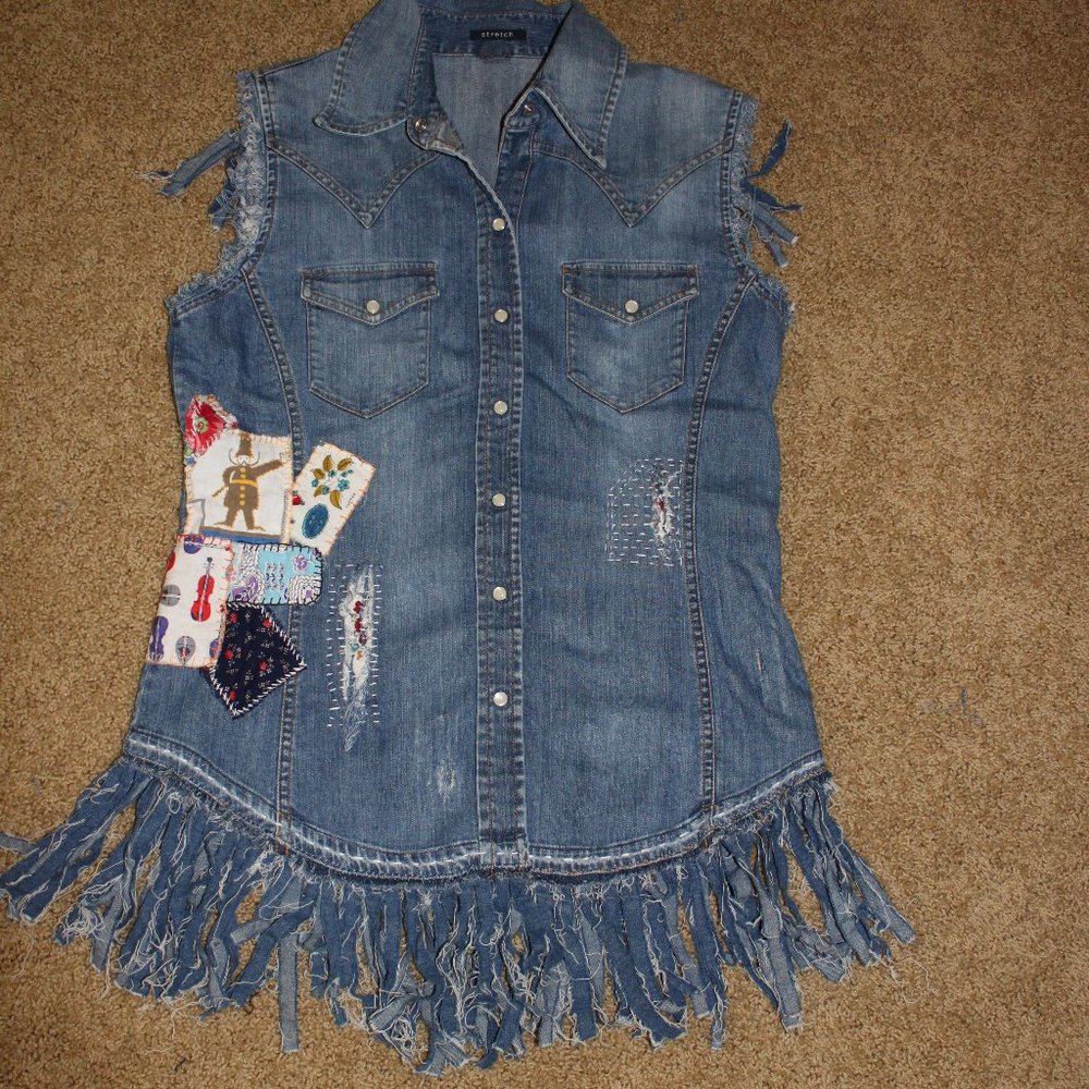 Boho, Hippie embellished blouse,tunic